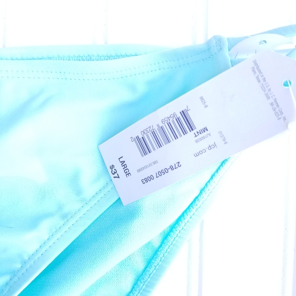 Arizona Bikini Bottom Size Large Turquoise - Picture 2 of 3